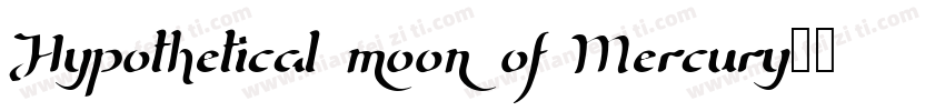 Hypothetical moon of Mercury字体转换